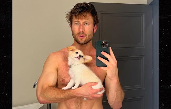 Glen Powell Shows Off His Cute Puppy, Hot Body