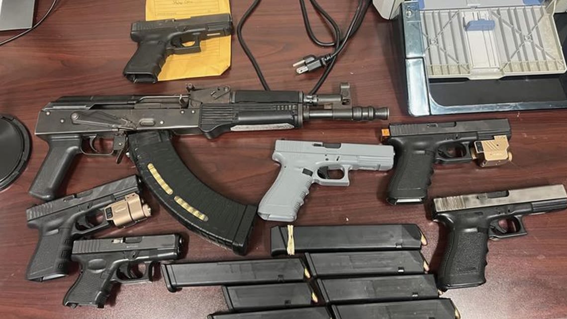 Pine Bluff police seize 7 firearms in 6 felony arrests overnight