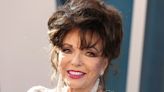 Joan Collins, 91, turns heads on luxurious yacht in Bardot top and seriously chic hat