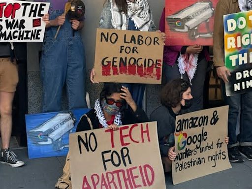 Google llama a la policía contra los trabajadores que protestan contra los contratos de Israel y corta el acceso a las insignias