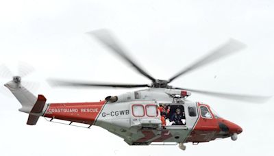 Diver airlifted to hospital after getting into trouble