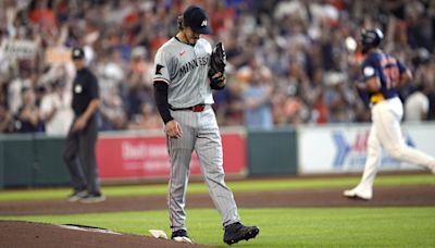 Valdez throws 7 strong innings, Alvarez homers twice in Astros' 5-2 victory over Twins