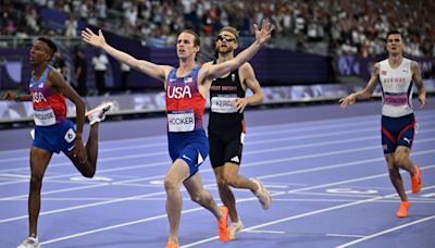 Josh Kerr beats Jakob Ingebrigtsen but must settle for 1500m silver after Cole Hocker’s shock win