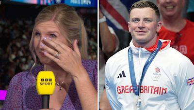 Rebecca Adlington breaks down in tears after Peaty misses out on Olympic gold