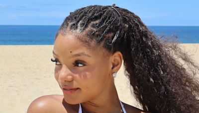 Halle Bailey's Vacation Hair Is Giving 'Mamma Mia' Meets Mermaid