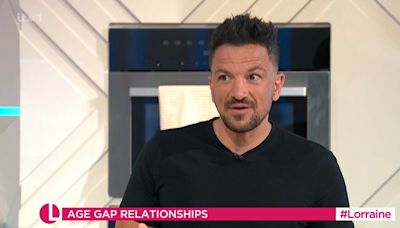 Peter Andre grins as he's quizzed on age gap with Emily