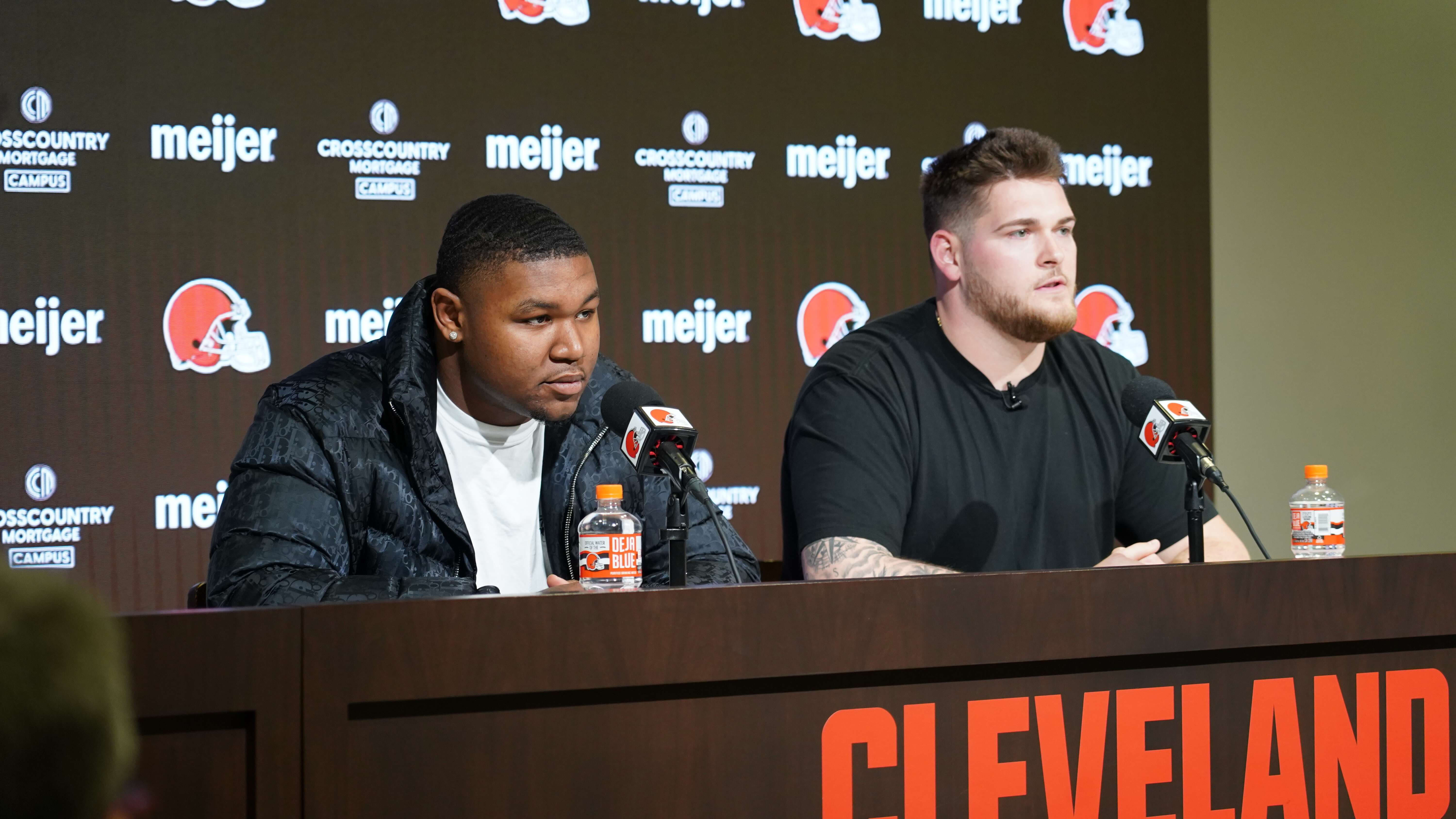 Mike Hall Jr., Zak Zinter Join Browns Forever Bound From Their Days As College Rivals