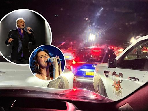 ‘Never return’ - Tom Jones fans trapped for hours in traffic chaos after concert