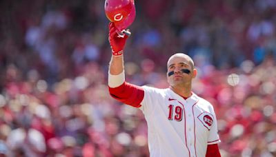 Former NL MVP Joey Votto scratched from debut with Bisons after roster move by Blue Jays