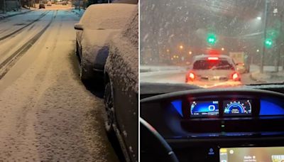 Ushuaia: una tiktoker mostró cómo quedó su auto tras una nevada durante la madrugada