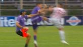 Video: lo invitó a pelear y hubo batalla en Defensor - River