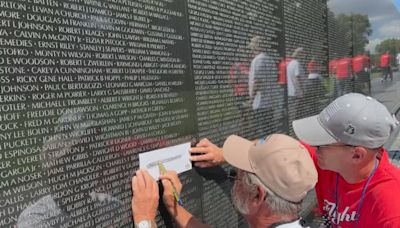 Southern Nevada veteran says goodbye to friend at Vietnam Veterans Memorial Wall