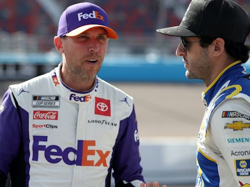 Denny Hamlin Praises Chase Elliott's Honesty After 23XI Racing Member's Mistake