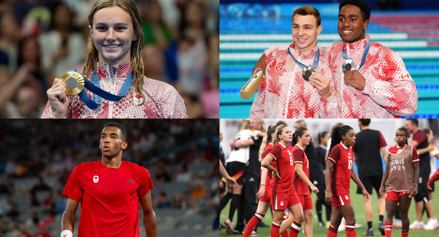 2024 Olympics Day 8 Recap: Summer McIntosh makes history with 3rd gold medal, as Canada Soccer and Auger-Aliassime fall short of podium finishes for Team Canada
