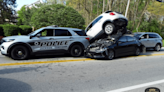 PHOTOS: 4-car crash involving local police cruiser