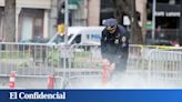 Un hombre se quema a lo bonzo frente al tribunal donde se celebra el juicio contra Donald Trump