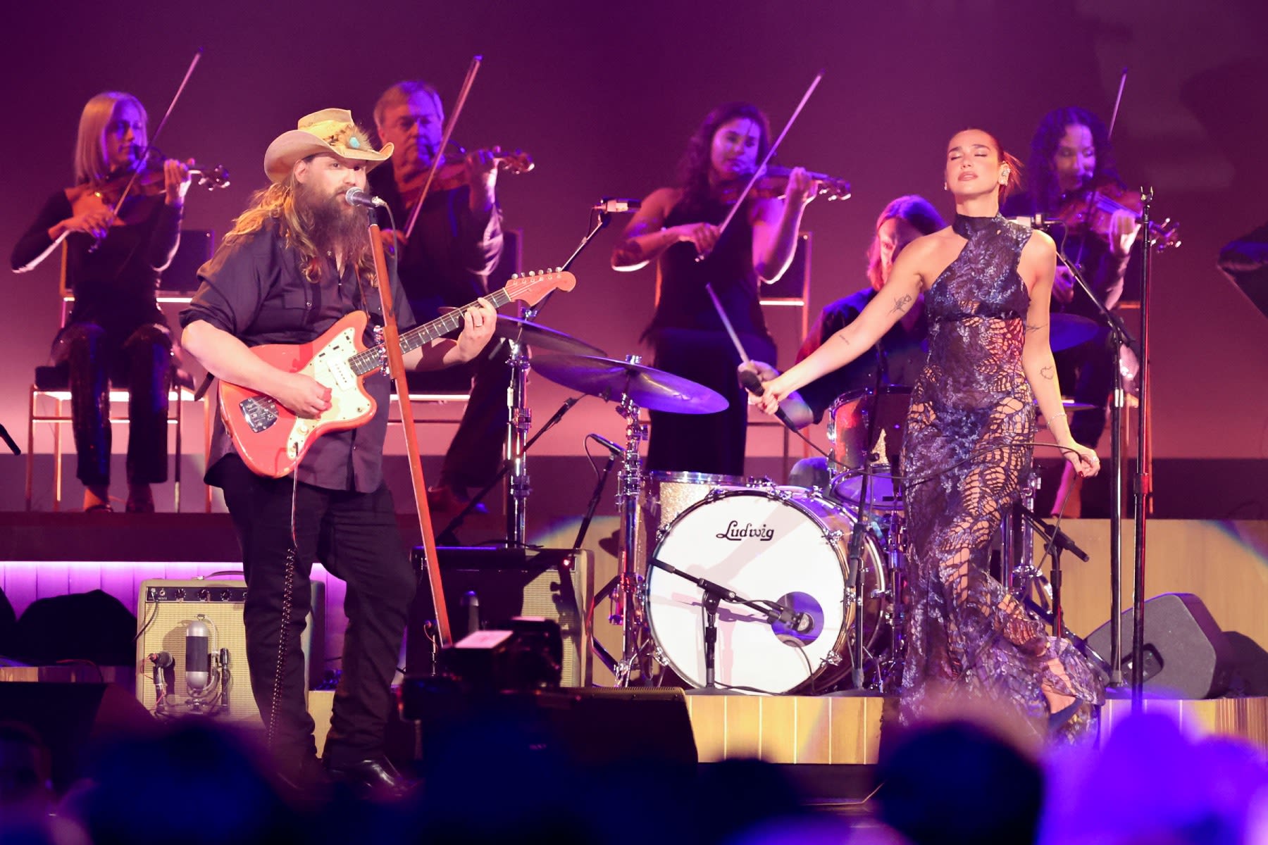 Chris Stapleton and Dua Lipa Deliver Super Secret Duet at 2024 ACM Awards