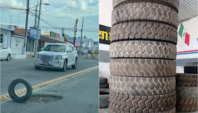 Temporada de lluvias y baches en SLP, ¿cuánto cuesta reparar una llanta dañada? | San Luis Potosí