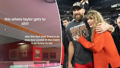 Travis Kelce’s Arrowhead Stadium suite updated with nod to Taylor Swift