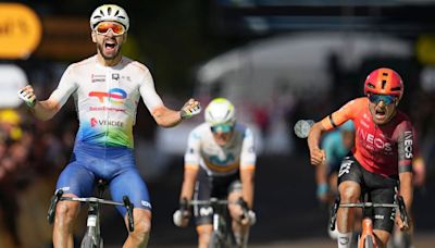 Anthony Turgis denies Tom Pidcock to take Tour de France stage-nine victory