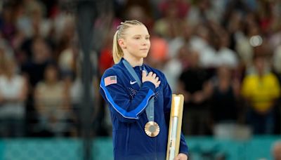 USA's Jade Carey didn't even warm up her vaults before winning bronze at Paris Olympics