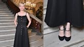 Michelle Williams Channels Effortless French Style in Black Chanel Mary Jane Heels at Paris Fashion Week