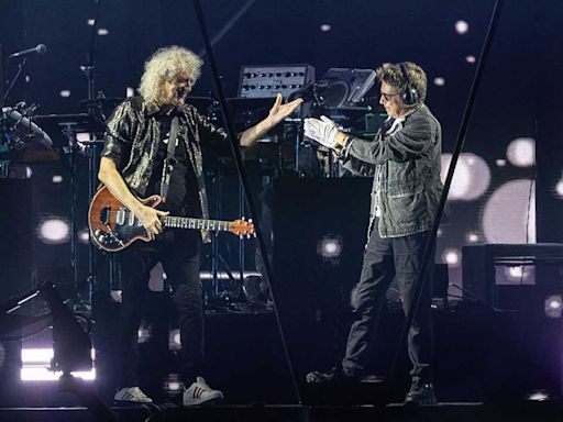 Watch Brian May perform with Jean-Michel Jarre in Bratislava for 30,000 fans