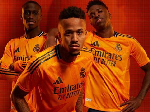 Kylian Mbappe features as Real Madrid release bold new away kit