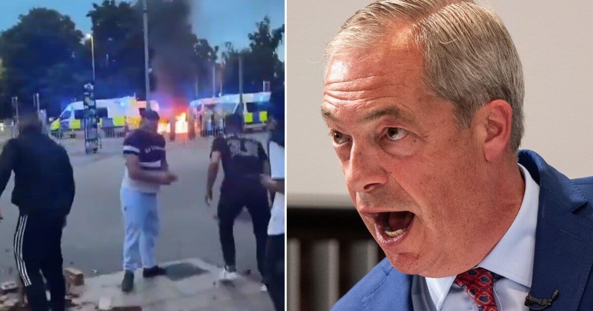 Leeds riots spark furious Nigel Farage warning as mobs drive police from streets