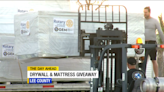 Volunteers distribute drywall and mattresses to Hurricane Ian victims in Lee County