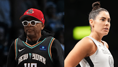 Spike Lee and Kelsey Plum Trade Trash Talk During Liberty Aces Playoff Game