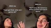 Woman who claims she was fired for posting TikTok filmed at work says she now makes six figures