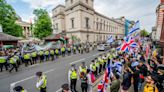 Police hold back rival groups as Gaza protests hit London universities