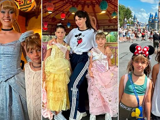 Wanda Nara recorrió Disney con sus hijas y vivieron un día como princesas