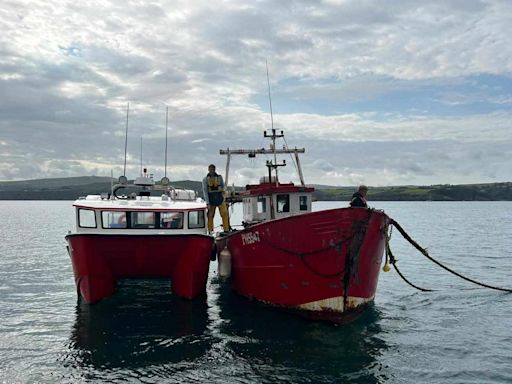 Fisherman rescues mysterious 'ghost boat' drifting off Pembrokeshire coast