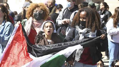 Pro-Palestinian protests sweep US college campuses following mass arrests at Columbia