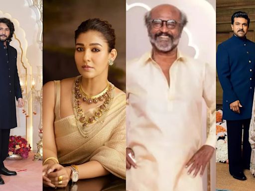 Mahesh Babu, Nayanthara And Ram Charan Warmly Greet Rajinikanth At Anant-Radhika Wedding. Video Goes VIRAL