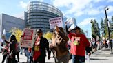 Professors rally for higher wages in Fresno as statewide union authorizes strike