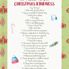 Free Printable Random Acts Of Christmas Kindness Cards - PRINTABLE ...