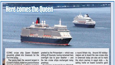 Archives: Iconic cruise ship Queen Elizabeth pays first visit to Greenock