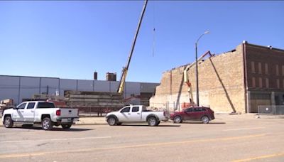 Demolition of old Topeka building paves way for Polk-Quincy Viaduct project