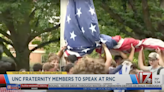 Frat that went viral holding up American flag during Palestine protests to be RNC speakers