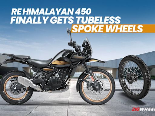 BREAKING: Royal Enfield Himalayan 450 Gets The Tubeless Spoke Wheel & Rally Seat - ZigWheels