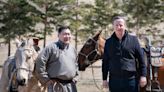 Lord Cameron joins language lesson and pets horses during Mongolia visit