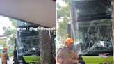 Two double-decker bus accidents in a week: one crashes into tree in Woodlands, the other smashes into Yishun Interchange wall