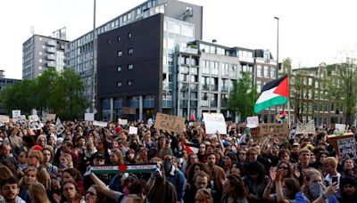 Pro-Palestinian protesters occupy Amsterdam university overnight, local media report