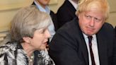 Theresa May urges MPs to back Boris Johnson’s sanction as Rishi Sunak stays away