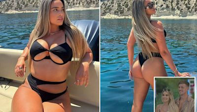 Love Island beauty shows off her curves in VERY daring bikini