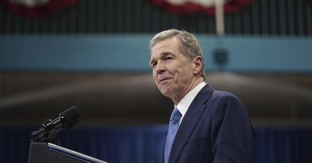 In Greensboro, NC governor says voucher bill lets wealthy people "pick up a government check."