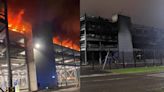 Range Rover Starts Massive Parking Structure Blaze